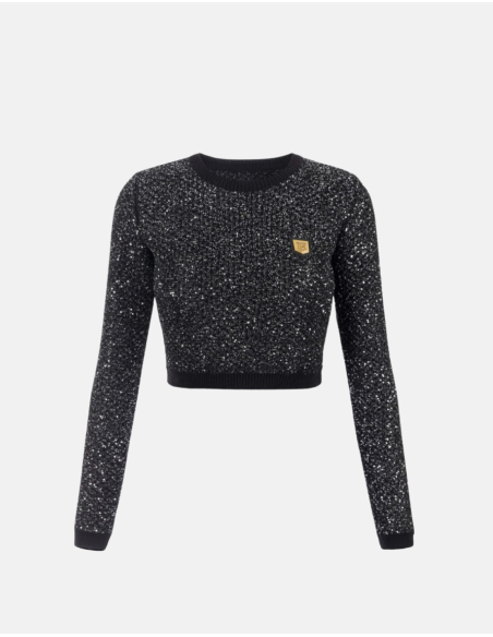 ELISABETTA FRACHI Pull noir - MK33M