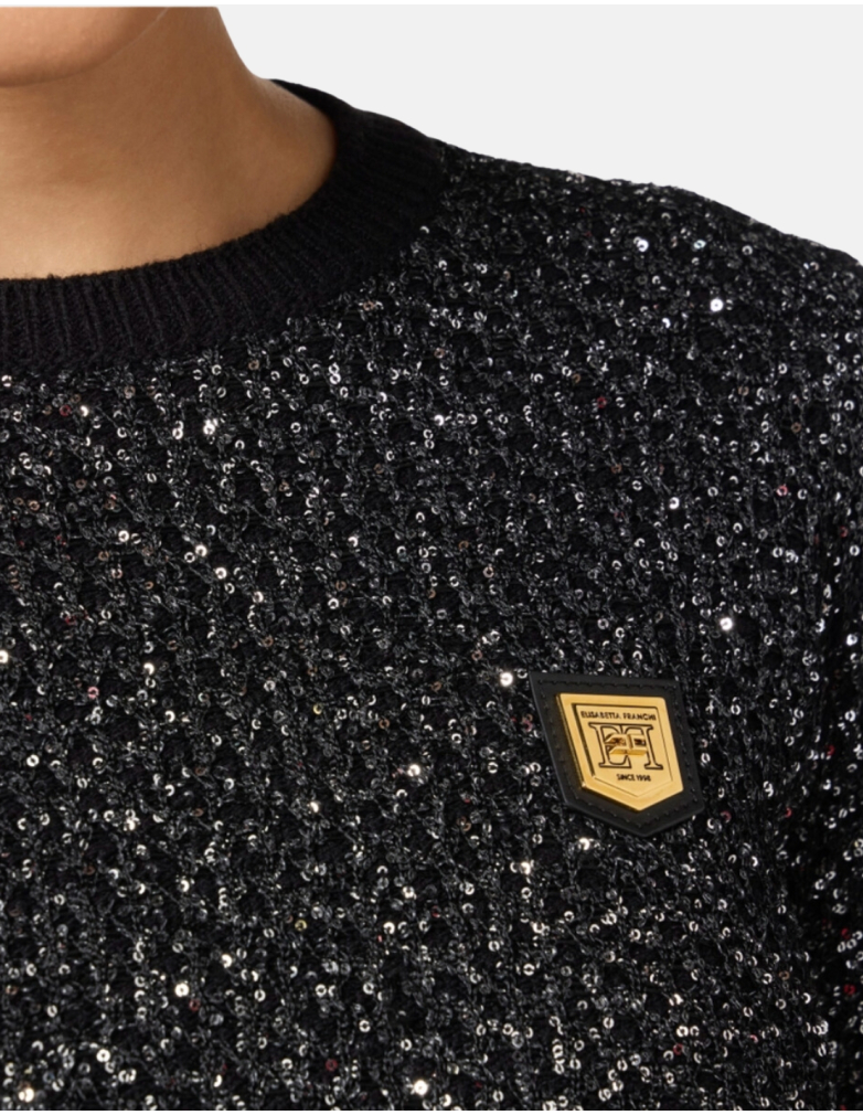 ELISABETTA FRACHI Pull noir - MK33M