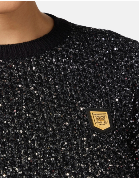 ELISABETTA FRACHI Pull noir - MK33M