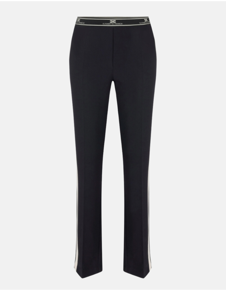 Pantalon droit pantalon elisabetta franchi droit noir