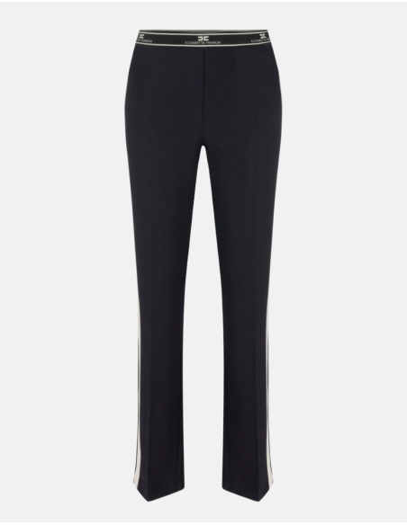 Pantalon droit pantalon elisabetta franchi droit noir