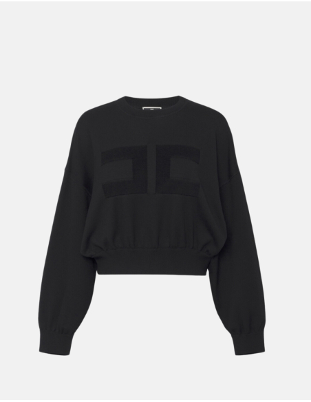 ELISABETTA FRANCHI Maille noire - MK76Q