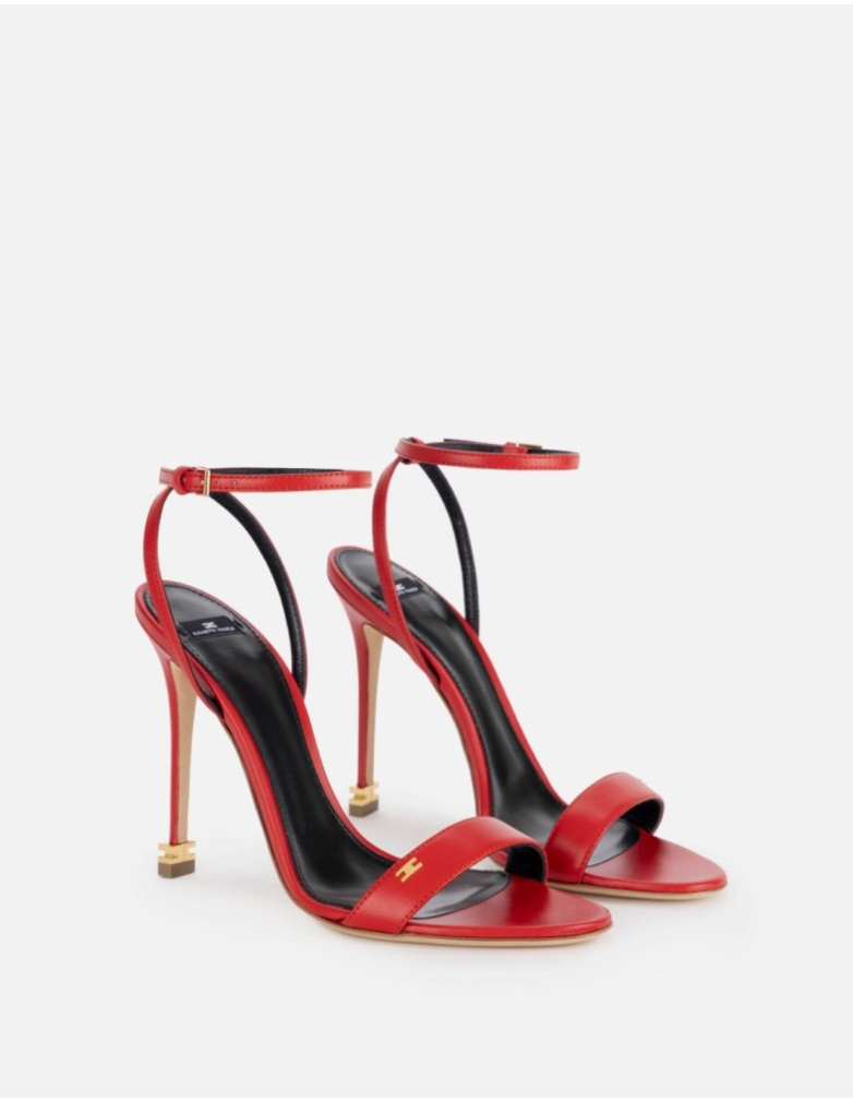 sandales rouges elisabetta franchi nice