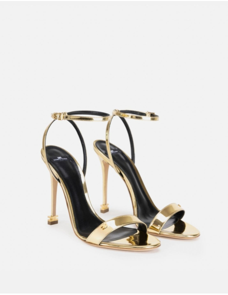 Sandales doré Elisabetta Franchi Nice