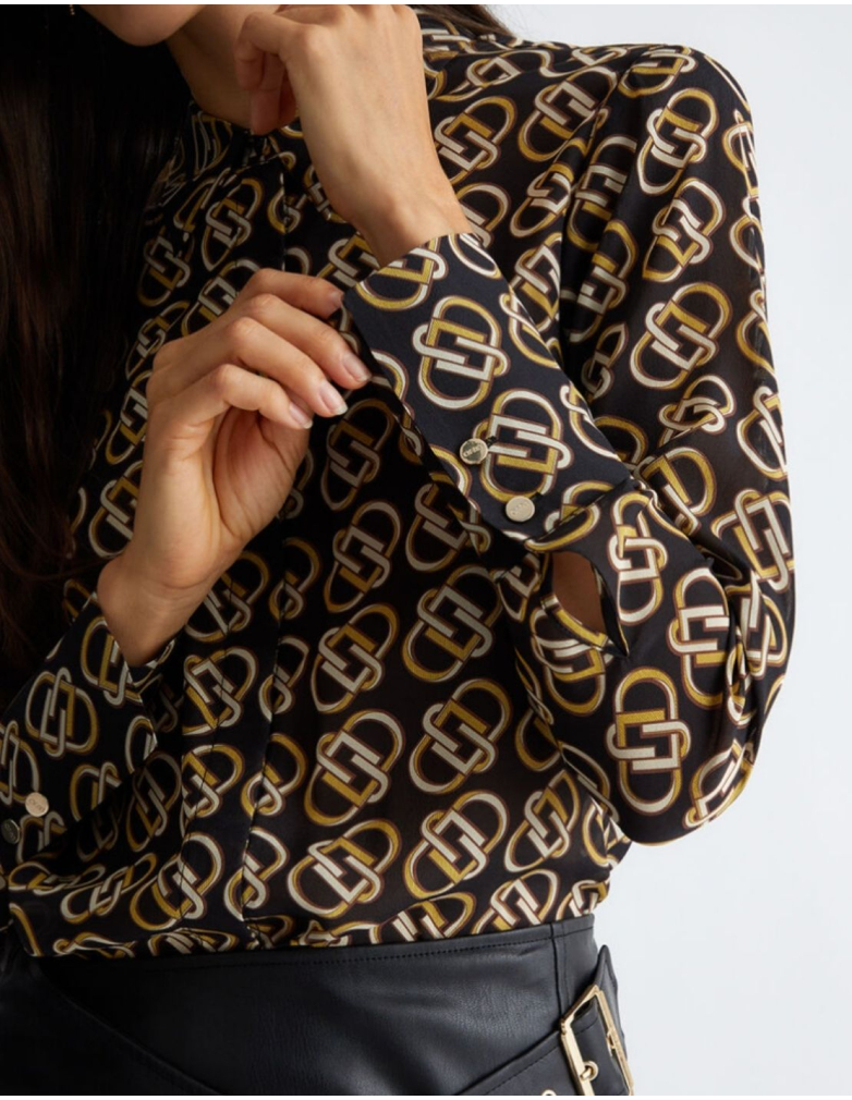 chemise imprimée liu jo nice soldes