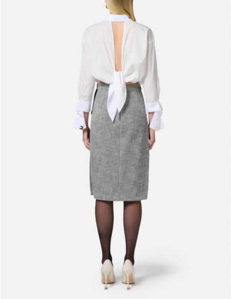 blouse blanche elisabetta franchi