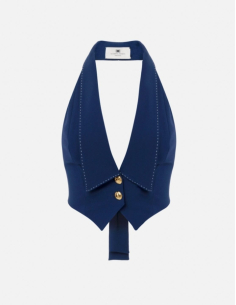 gilet marine elisabetta franchi nice