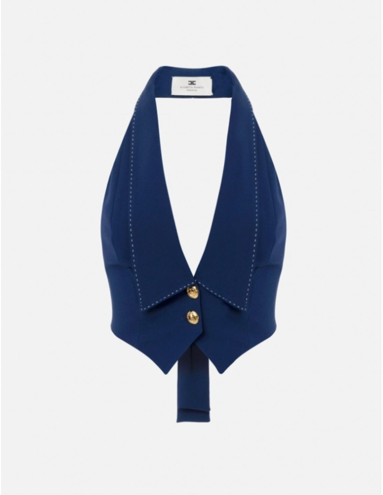 gilet marine elisabetta franchi nice