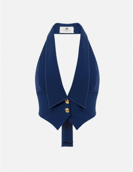 gilet marine elisabetta franchi nice