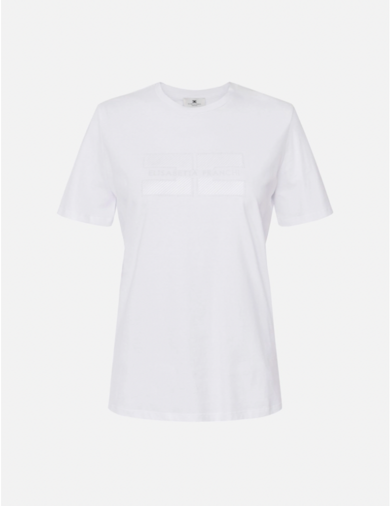 T-shirt blanc elisabetta franchi nice