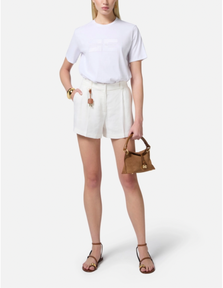 T-shirt logo elisabetta franchi nice