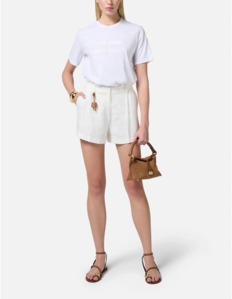 T-shirt logo elisabetta franchi nice