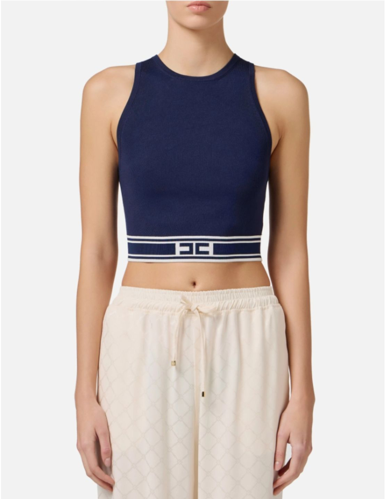 crop top outlet elisabetta franchi nice