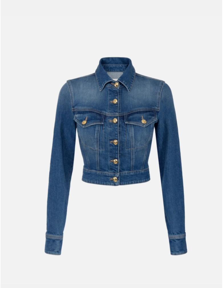 veste en jean elisabetta franchi nice outlet