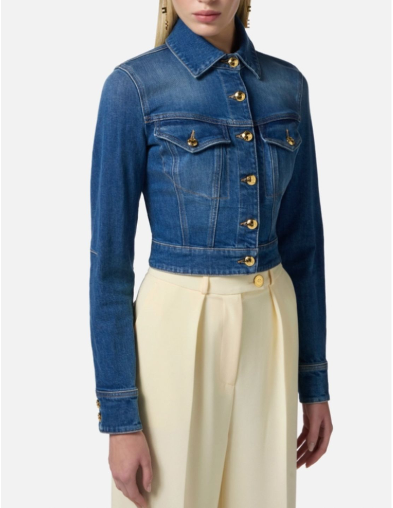 veste denim elisabetta franchi nice