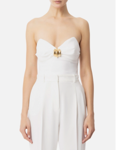 Top bustier blanc elisabetta franchi nice