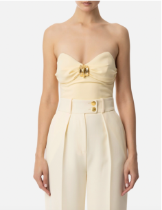 Top bustier blanc elisabetta franchi nice outlet