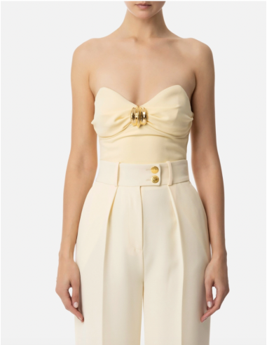 Top bustier blanc elisabetta franchi nice outlet