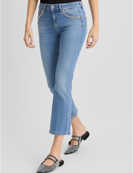 jeans à strass liu jo