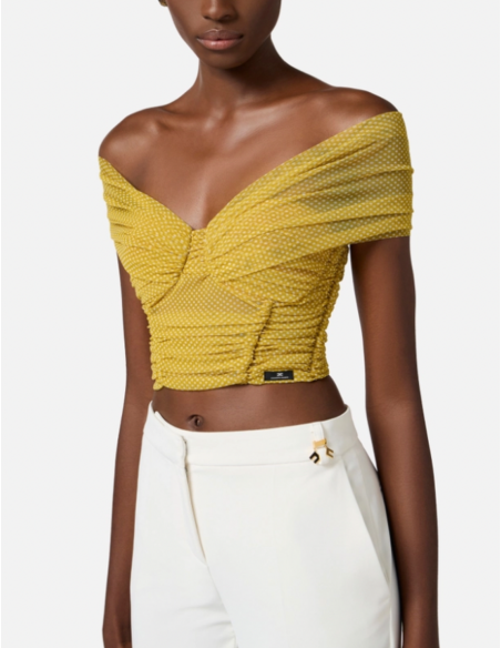 top col bardot elisabetta franchi nice