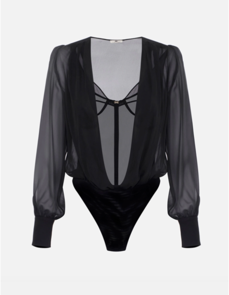 body en soie elisabetta franchi nice france