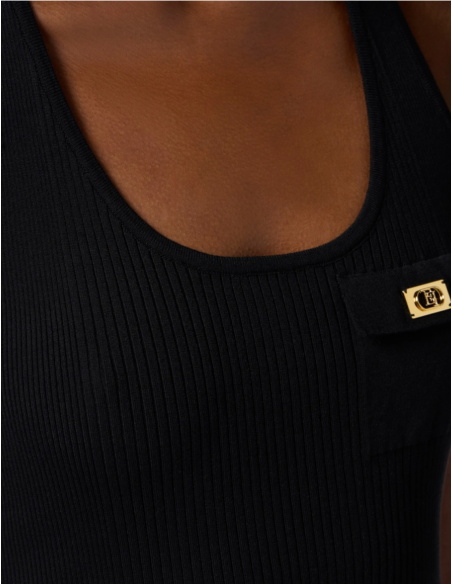 Débardeur noir elisabetta franchi boutique nice outlet