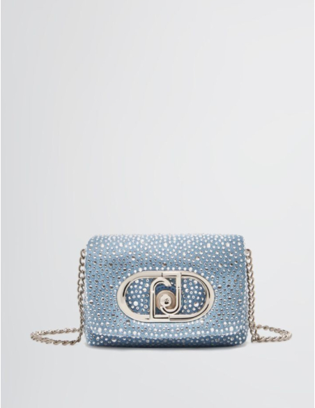 LIU JO Sac LaPuffy denim strass - AA5250