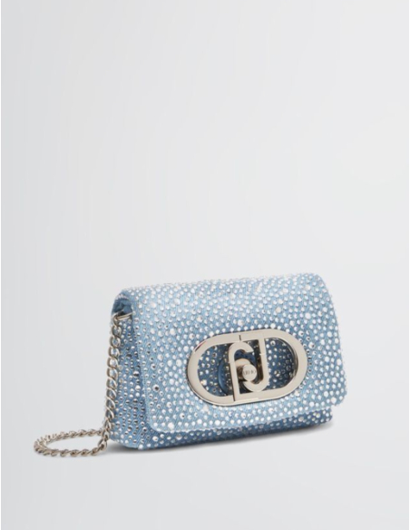LIU JO Sac LaPuffy denim strass - AA5250