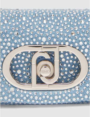 LIU JO Sac LaPuffy denim strass - AA5250