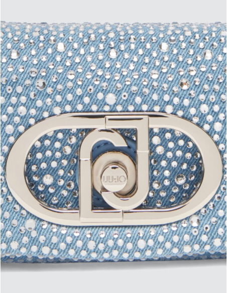 LIU JO Sac LaPuffy denim strass - AA5250