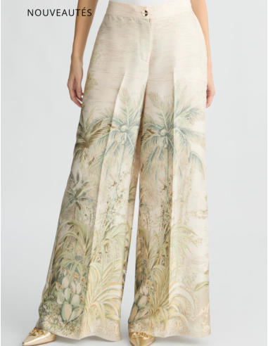 LIU JO Pantalon palazzo jungle - CA5353