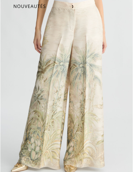 LIU JO Pantalon palazzo jungle - CA5353