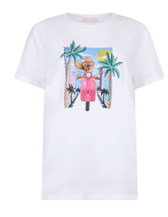 LIU JO T-shirt Avec Strass - WA5260