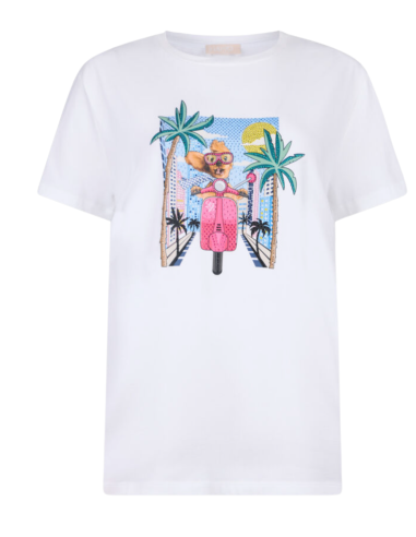 LIU JO T-shirt Avec Strass - WA5260