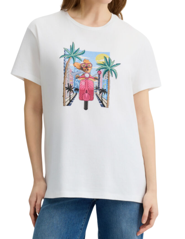 LIU JO T-shirt Avec Strass - WA5260