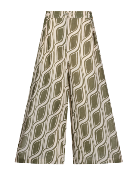 Pantalon imprimé kaki