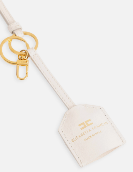 porte clés ecru elisabetta franchi nice boutique