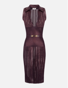 Robe lamée Merlot Elisabetta Franchi – Movida Store Nice