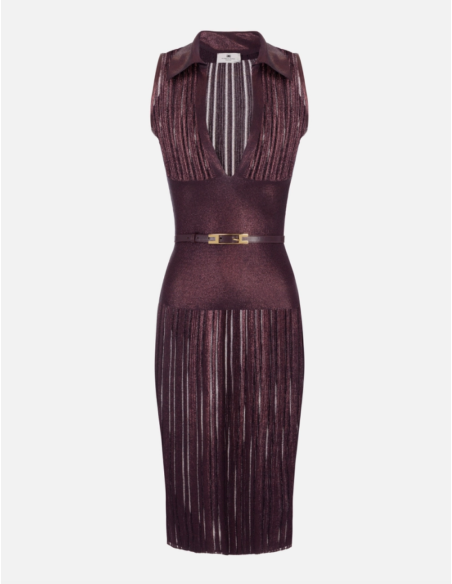 Robe lamée Merlot Elisabetta Franchi – Movida Store Nice