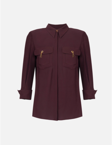 ELISABETTA FRANCHI Chemise merlot - CA122