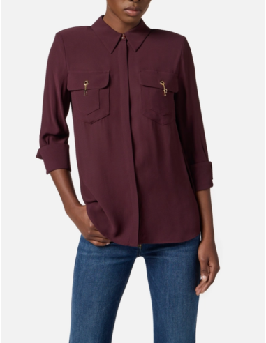 ELISABETTA FRANCHI Chemise merlot - CA122