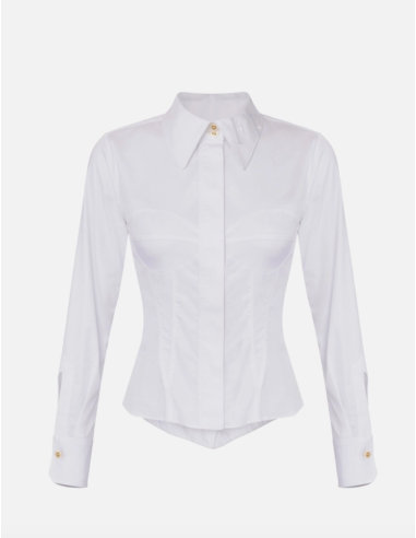 chemise coton blanche luxe