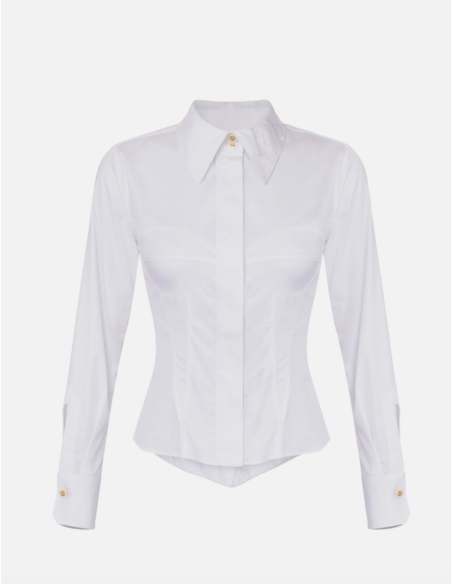 chemise coton blanche luxe