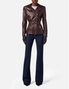 Veste cuir elisabetta franchi nice 2