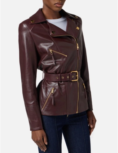 Veste cuir luxe elisabetta franchi nice