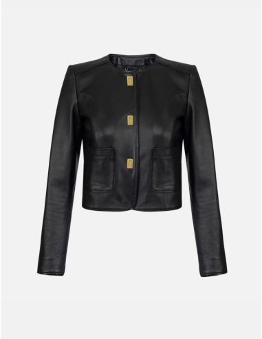 Veste en cuir elisabetta franchi nice