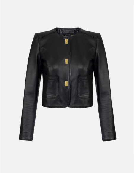 Veste en cuir elisabetta franchi nice