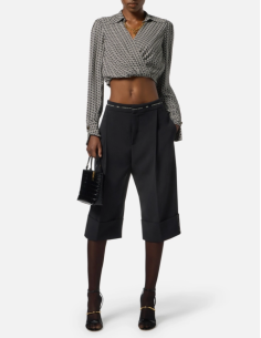 ELISABETTA FRANCHI Pantalon noir - PA116 2