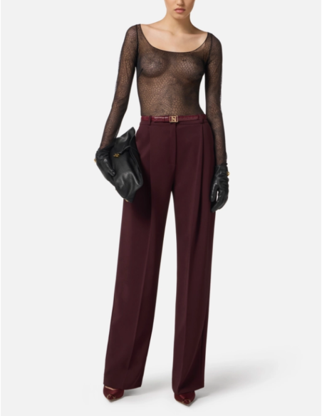 Pantalon bordeaux elisabetta franchi nice