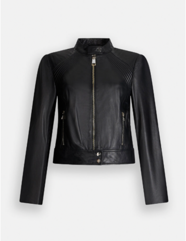 blouson en cuir liu jo marque nice